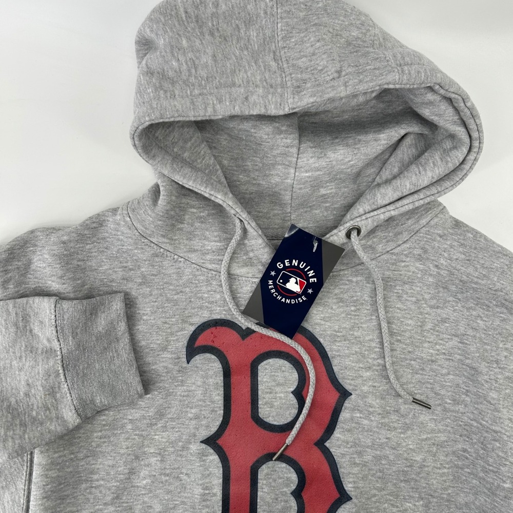 Fanatics Boston Red Sox Hoodie Men Large Gray MLB Logo NWT Imperfection Baseball